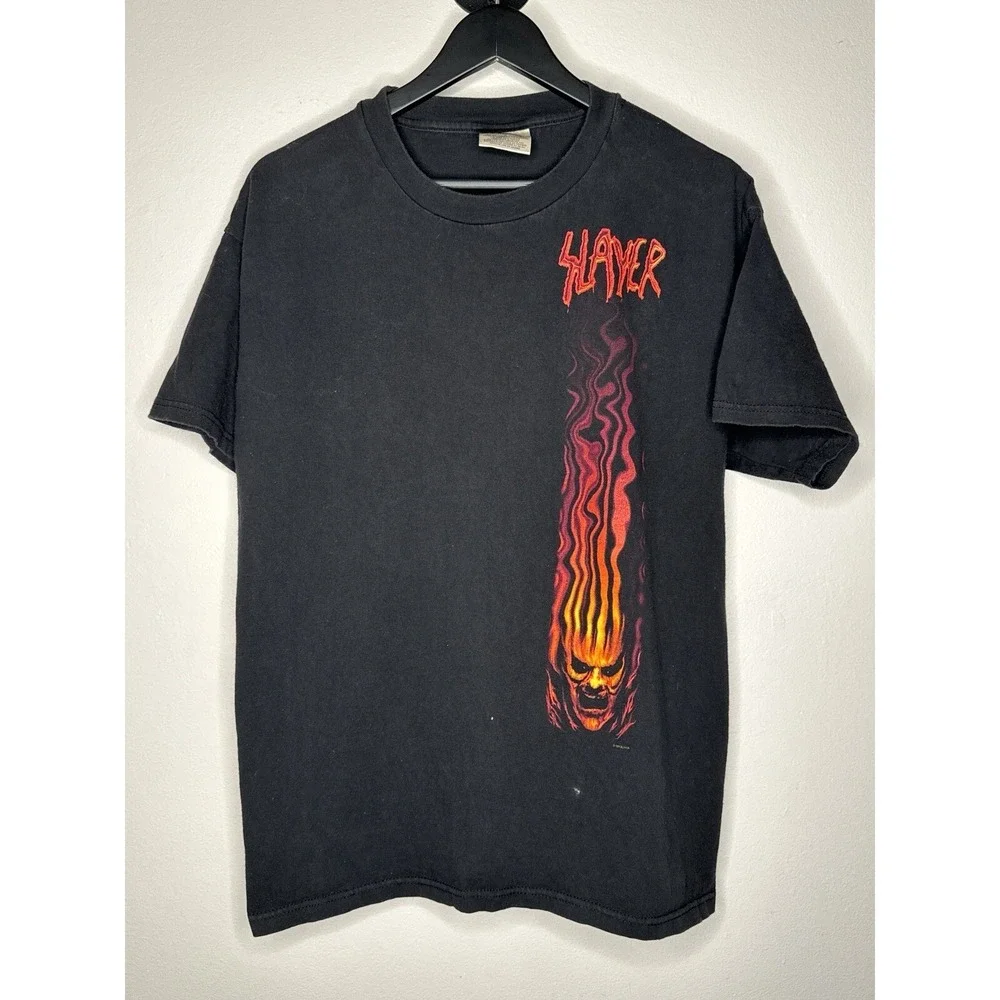 Vintage 90s Slayer Diabolus In Musica Band Tour T Shirt Winterland L Metal